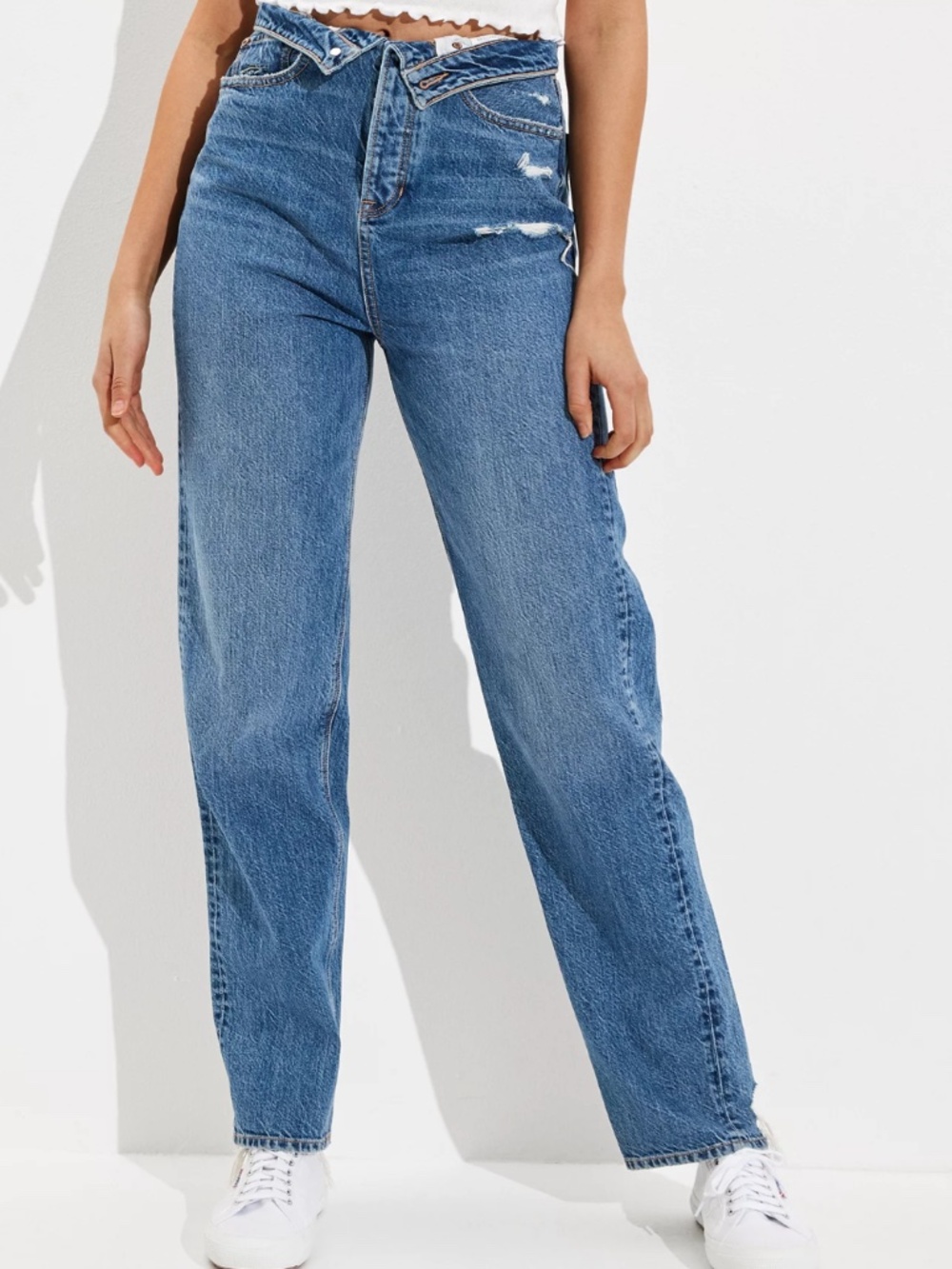 American Eagle Highest Waist Baggy Straight Jean